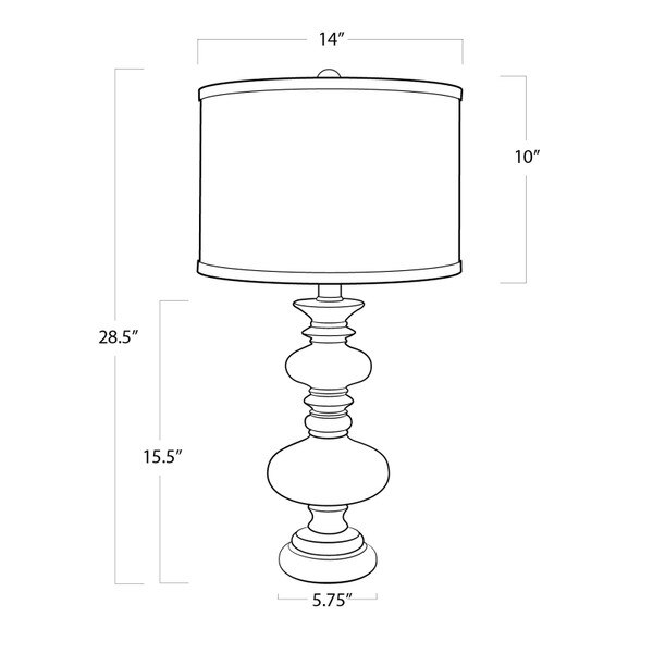 Turned Spindle Table Lamp